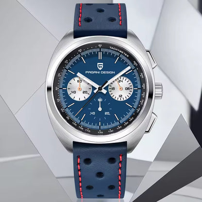 PAGANI DESIGN 2026 rétro luxe hommes montres sport chronographe VK63 montre à Quartz pour hommes AR saphir étanche en cuir horloge